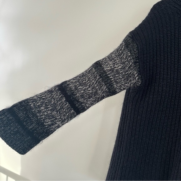 All Saints Keats Funnel Neck Jumper Sweater Size XS Charcoal - Picture 6 of 11